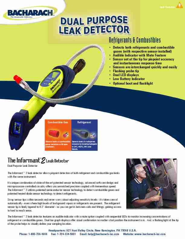 Bacharach Carbon Monoxide Alarm Dual Purpose Leak Detector-page_pdf